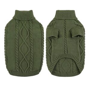 Queenmore Brand Dog Sweater - XL Army Green - New